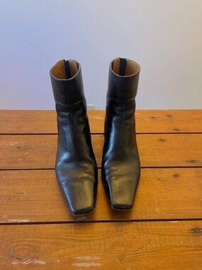 Madewell Lexi Ankle Boot Black Leather Sz 9